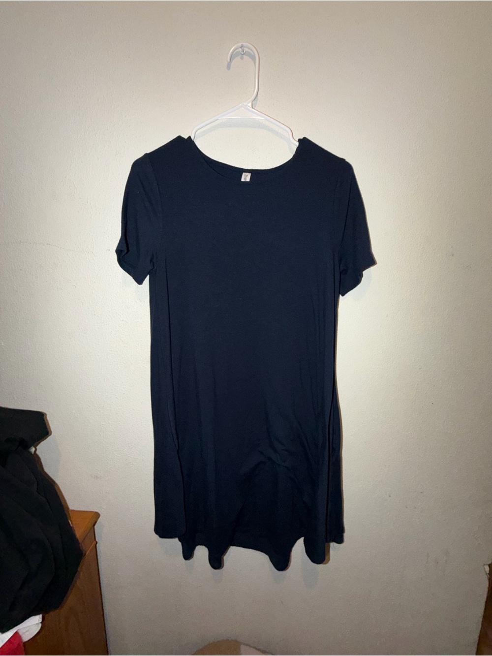 Zenana Outfitters Navy Short-Sleeve Swing Dress